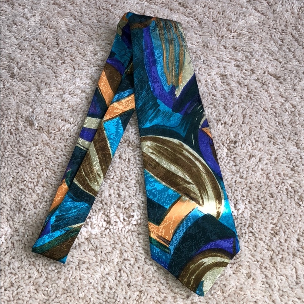 Florenzi Men’s Tie - Teal & Purple